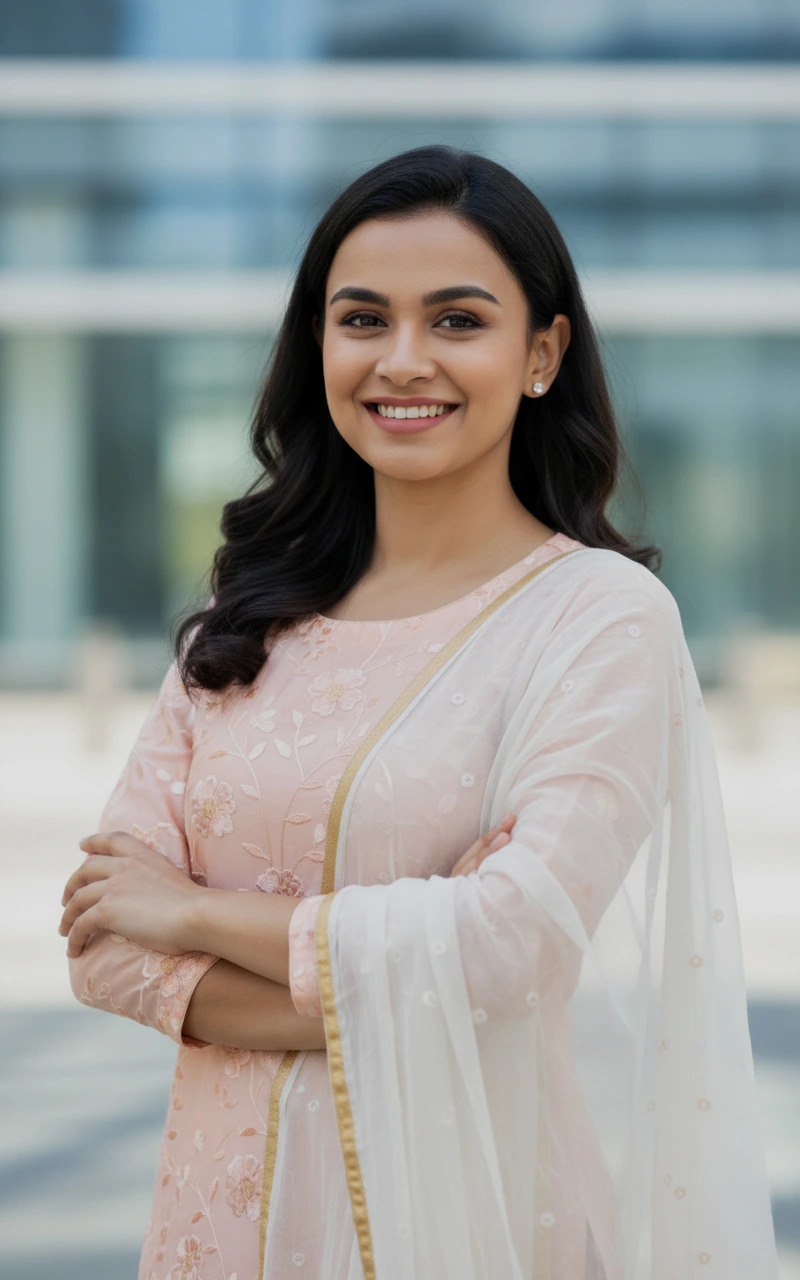 an-employee-looking-forward